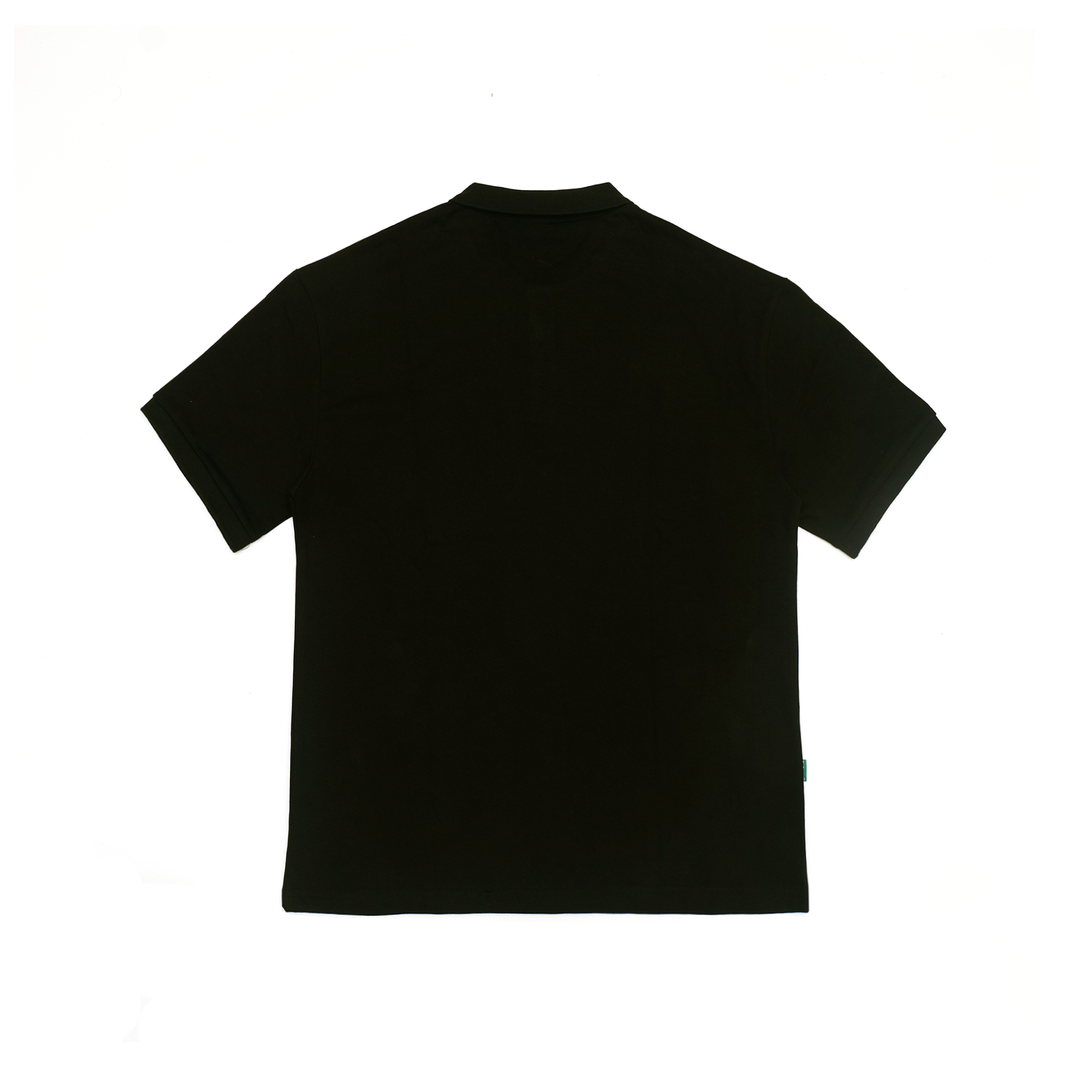 Gugoogu Classic Logo Pure Cotton Slightly Loose Polo Shirt | Black | Hong Kong Original Design