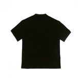 Gugoogu Classic Logo Pure Cotton Slightly Loose Polo Shirt | Black | Hong Kong Original Design