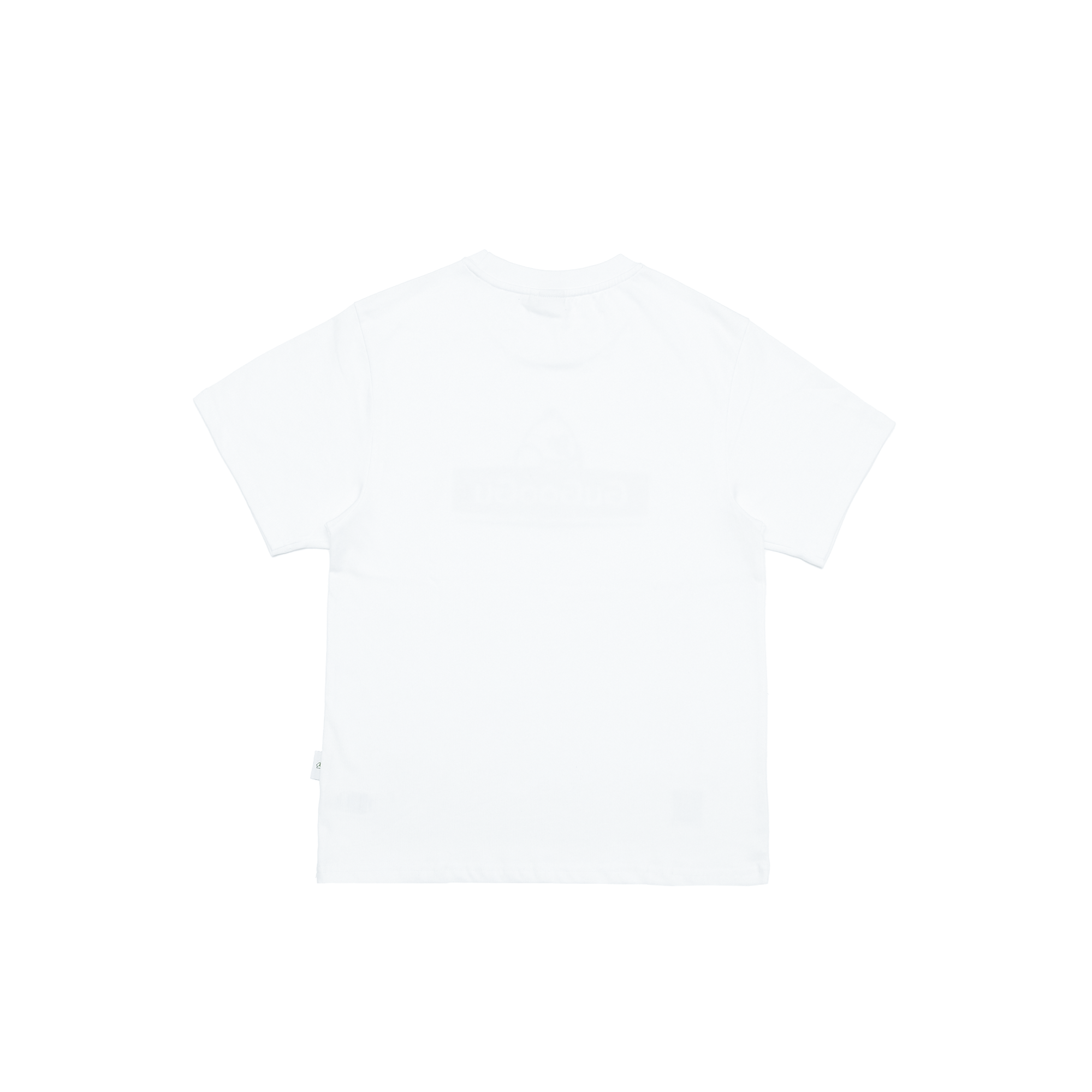 Gugoogu Peeking Bird Box Logo Slim Fit T-Shirt | White | Hong Kong Original Design