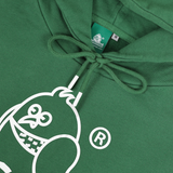 Logo Print Fleece Hoodie | Brand Green | Hong Kong Original Design