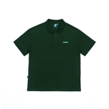 Gugoogu Classic Logo Pure Cotton Slightly Loose Polo Shirt | Green | Hong Kong Original Design