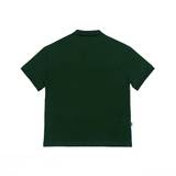 Gugoogu Classic Logo Pure Cotton Slightly Loose Polo Shirt | Green | Hong Kong Original Design