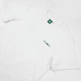 雙面印花口袋T恤 | 白色 |香港原創設計