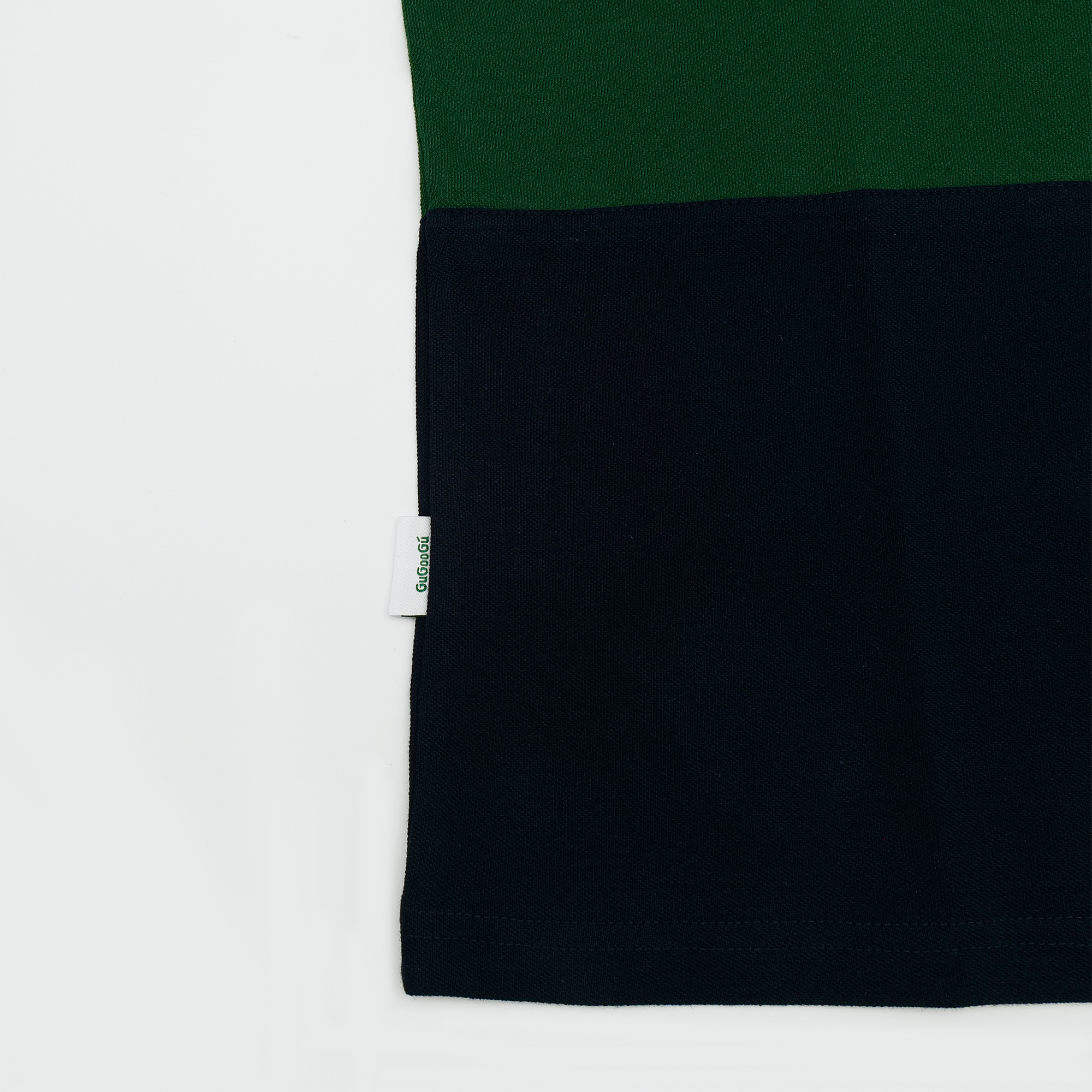 Gugoogu Classic Logo Pure Cotton Slightly Loose Polo Shirt | Forest Green | Hong Kong Original Design