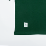 Gugoogu Contrast Stitch Minimalist Logo Slim Fit T-Shirt | Forest Green | Hong Kong Original Design