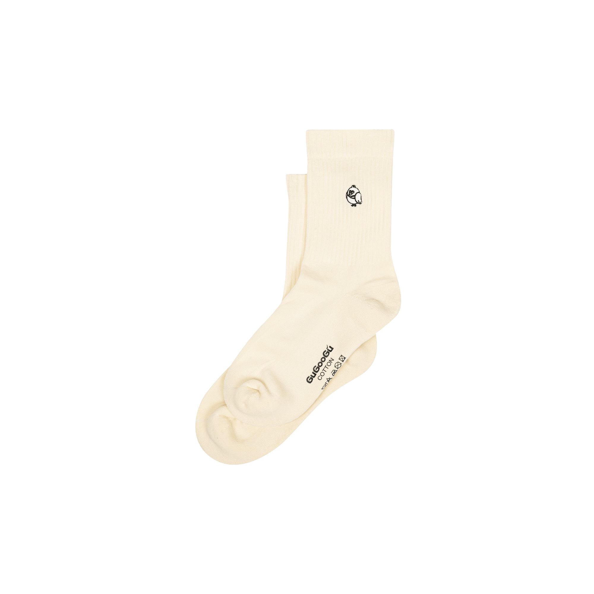 Gubi刺繡中筒襪  | 綠色邊 | 香港原創設計