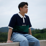 Gugoogu Classic Logo Pure Cotton Slightly Loose Polo Shirt | Forest Green | Hong Kong Original Design