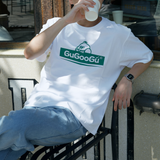 Gugoogu Peeking Bird Box Logo Slim Fit T-Shirt | White | Hong Kong Original Design