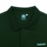 Gugoogu Classic Logo Pure Cotton Slightly Loose Polo Shirt | Green | Hong Kong Original Design