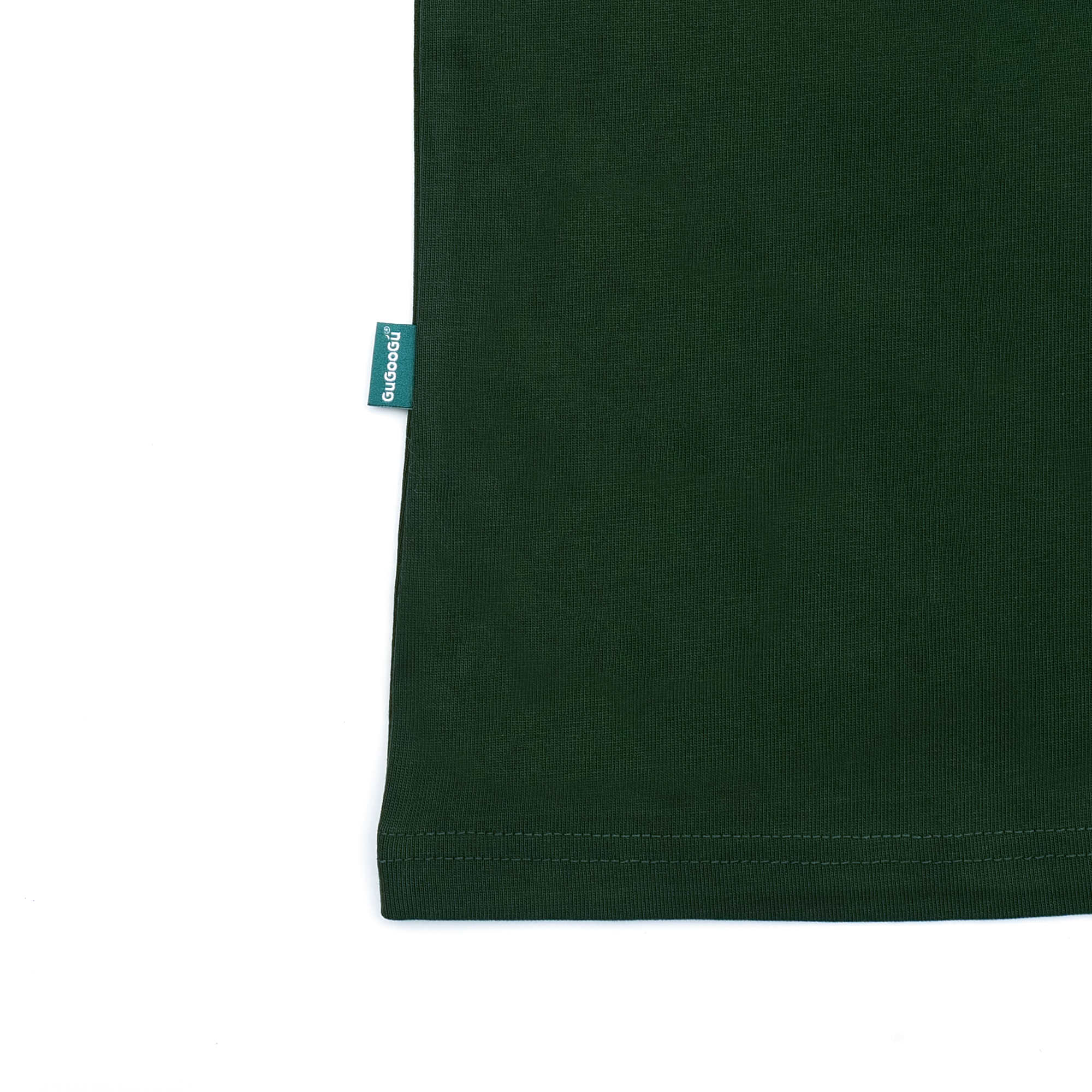 Gugoogu Classic Logo Pure Cotton Slightly Loose Polo Shirt | Green | Hong Kong Original Design