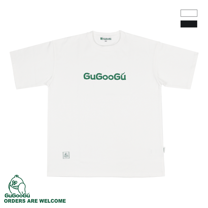 GUGOOGU經典oversizeT恤，寬版落肩設計，款式寬鬆舒適