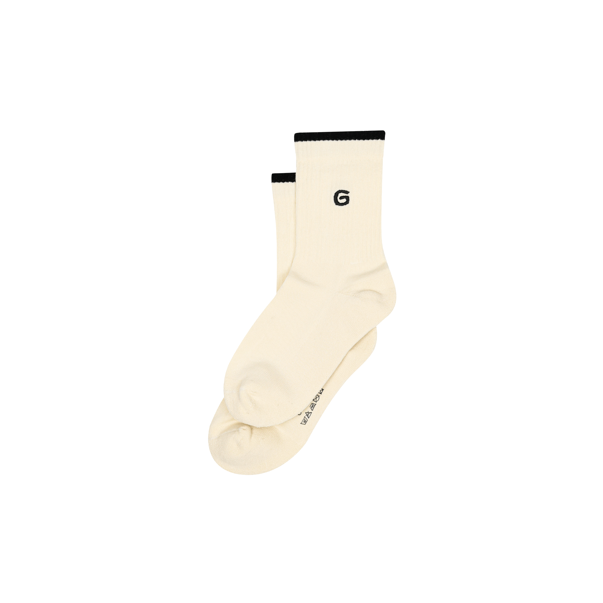 Gubi刺繡中筒襪  | 綠色邊 | 香港原創設計