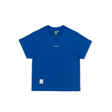 Gugoogu Contrast Stitch Minimalist Logo Slim Fit T-Shirt | Blue | Hong Kong Original Design